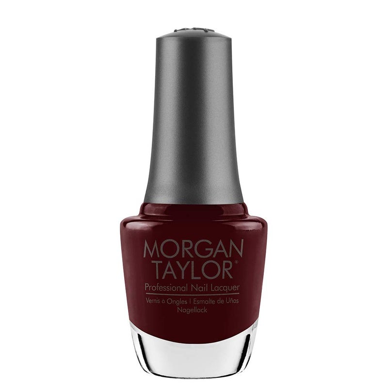 Morgan Taylor Nail Lacquer (A Touch Of Sass) Dark Red Professional Lacquer, Vibrant, Chip-Resistant, Fast-Drying, Long-Lasting, High-Shine, Perfect for Manicures & Pedicure, 0.5 ounce. - Image 1
